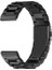 Samsung Galaxy Watch 4 Classic 42 mm R880 Için Metal Tokalı Dişli Kordon Siyah 1