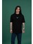 Oversize Baskılı Sıfır Yaka Erkek Penye T-Shirt 1