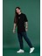 Oversize Baskılı Sıfır Yaka Erkek Penye T-Shirt 3