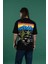 Oversize Baskılı Sıfır Yaka Erkek Penye T-Shirt 3