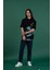 Oversize Baskılı Sıfır Yaka Erkek Penye T-Shirt 1