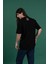 Oversize Baskılı Sıfır Yaka Erkek Penye T-Shirt 2