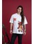 Oversize Desenli Sıfır Yaka Penye Erkek T-Shirt 2