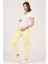 Hamile Alt Karın Destekli Kot Pantolon Sarı 1