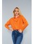 Kadın Oranj Oversize Uzun Basic Gömlek HZL22W-BD139001 2