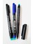 3 Adet Leely Asetat Cam CD - DVD Kalemi Multimark Permanent Marker M Uç - 1 Mavi 2 Siyah 2