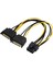 8 Pin - 2xsata 15 Pin Sata Güç Kablosu (Sata - 8 Pin Pcıe) Ekran Kartı Power Kablosu 8pin Sata 6pin 1
