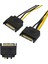 8 Pin - 2xsata 15 Pin Sata Güç Kablosu (Sata - 8 Pin Pcıe) Ekran Kartı Power Kablosu 8pin Sata 6pin 4