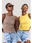 Kadın Halter Yaka Fitilli 2'li Paket Crop Bluz 1