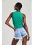 Kadın Halter Yaka Fitilli Crop Bluz 4