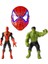 Yenilmezler Işıklı Spiderman Maske Işıklı Hulk ve Örümcek Adam Karakter Figür Seti 2