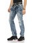 CD148 Yıkanmış Standart Kesim Mavi Erkek Kot Pantolon 3