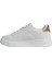 Beyaz Altın Sneakers Bağcıklı Spor Ayakkabı 3