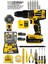 58V 8AH Çift Torq Lion Batarya Metal Şanzıman Turbo Şarjlı Darbeli Matkap + Full Tamir Set Garanti 1