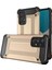 Caseworld Samsung Galaxy A73 Kapak Çift Katmanlı Zırh Tank Kılıf - Gold 1