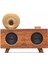 Çift Hoparlörlü Gramafon Speaker Bluetooth Hoparlör Fm Radyo+Sd Kart+UsbA+3.5mm Aux Girişli 1