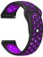 Samsung Galaxy Watch 4 40 mm R860 Için Delikli Spor Kordon Siyah Mor 1