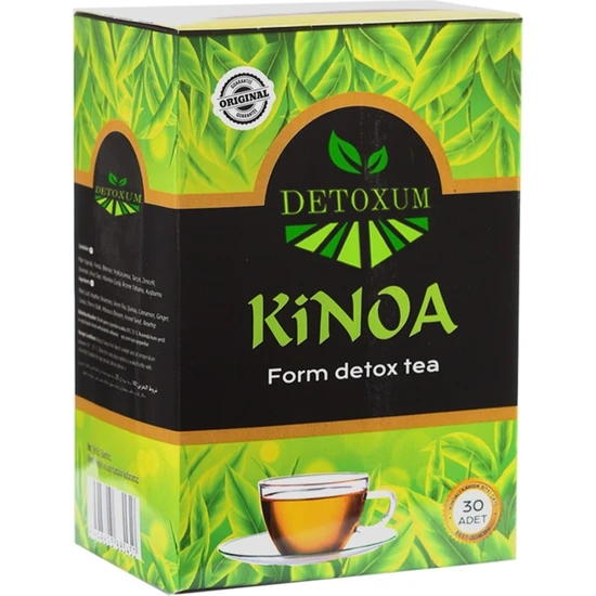 Detoxum Kinoa Çayı Detox Form & Özel Karışımlı Zayıflama' Yardımcı Çay Egzersiz ( 2 × 30 = 60 Adet Süzen Poşet )