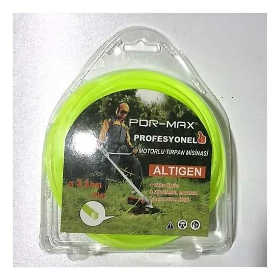 Pormax Tırpan Misinası Altıgen 4 mm 28 mt