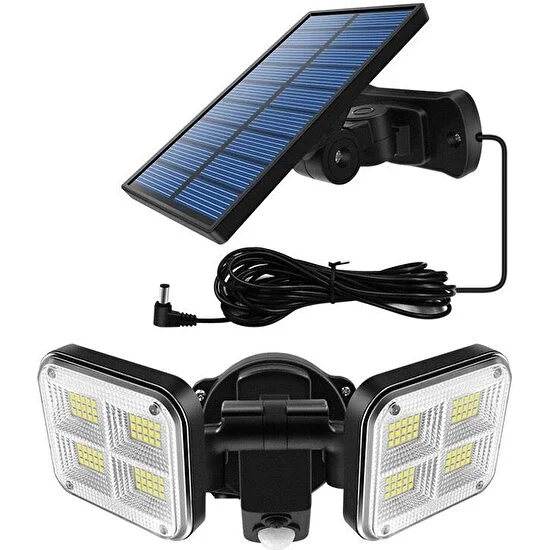 Upway Güneş Enerjili 120 LED Şarjlı Hareket Sensörlü 500 Lümen Solar Aydınlatma Lamba