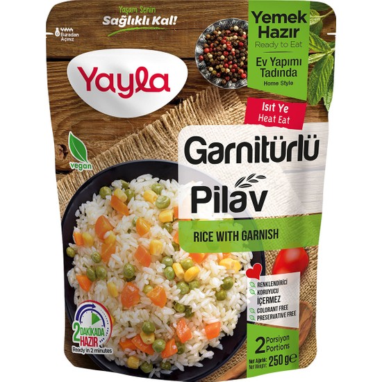 Yayla Garnitürlü Pirinç Pilavı 250 gr
