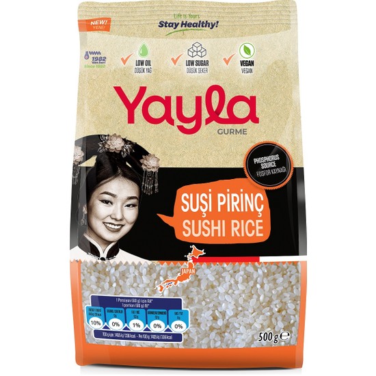 Yayla Gurme Sushi Pirinci 500 gr