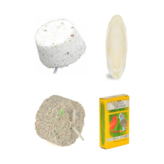 PureCanpati Mineral Blok- Gaga Taşı-Kalsiyum Blok-Mürekkep Bal. (Kalamar) Kemiği S Boy ve Tutacak