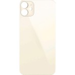 Teknonet  iPhone 11 Uyumlu Geniş Kamera Camlı Batarya Kapağı (Beyaz) NT-80458