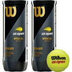 Wilson Us Open 2 Kutu 3'lü Tenis Topu Vakum Ambalajda Extra Duty Sarı Renkli