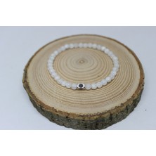 Yaşam Tohumu Ay Taşı Bileklik 4mm