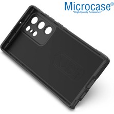 Microcase Samsung Galaxy S22 Ultra Miami Serisi Darbeye Dayanıklı Silikon Kılıf - Siyah