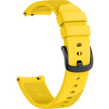 Markacase Samsung Galaxy Watch 4 40 mm R860 Için Silikon Kordon Sarı
