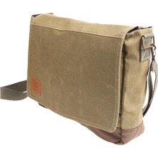 Old Cotton Cargo 7171 Unisex Su Geçirmez Leptop Omuz Çantasi Haki