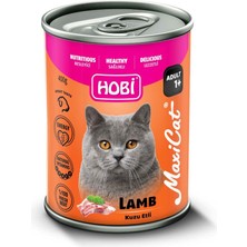 Hobi Maxicat Kuzu Etli Yetişkin Kedi Konservesi 400GR