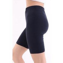 Self Clothing Kadın Antrasit Penye Kumaş Yüksek Bel Kısa Tayt SLF1295