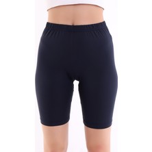 Self Clothing Kadın Antrasit Penye Kumaş Yüksek Bel Kısa Tayt SLF1295