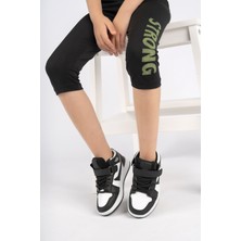 Çocuk Petrol Bilekli Sneakers