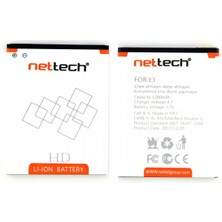 Nettech General Mobile E3 Uyumlu 1200 mAh Batarya