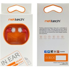 Nettech NT-112 Stereo 3.5 mm Kablolu Kulakiçi Kulaklık Kırmızı