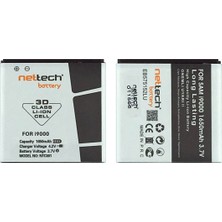 Nettech Samsung Galaxy i9000 S Uyumlu AA Kalite 1000 mAh Batarya