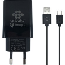 Qualcomm 4.1A QC 3.0 Micro USB Hızlı Şarj Adaptörü & Data Kablosu