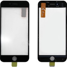 Teknonet  iPhone 7 Uyumlu Dokunmatik Lens + Oca + Çerçeve (Siyah) VR-2579