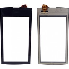 Teknonet Nokia Asha 305 Uyumlu Dokunmatik Lens + Filmli (Siyah) VR-5422