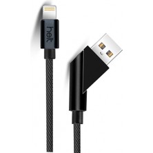 Helt Ht-75 Ip Örgü Lightning (8 Pin) 100 cm Lightning Data Kablo