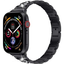 Nettech Apple Watch Uyumlu Seri 42/44 mm Metal Three Beads Set Kol Kordon