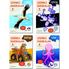 Çizmeli Harikalar Serisi Set 4 Kitap Havada Suda Karada Uzayda - Gökçe Akgül