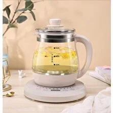 1600 ml Ev Cam Elektrikli Su Isıtıcısı Mini Sağlık Koruma Pot Çok Fonksiyonlu Çay Tatlı Pişirme Makinesi | Elektrikli Su Isıtıcılar