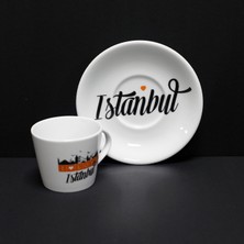 Root Ceramic I Love Istanbul Çay Fincanı ve Tabağı