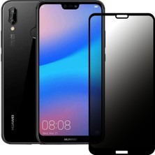 Bufalo Huawei P20 Lite Hayalet Privacy Gizli Cam Ekran Koruyucu Siyah