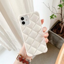 PLZ Shop Rhombic Doku Tpu iPhone13 Beyaz  Telefon Kılıfı (Yurt Dışından)